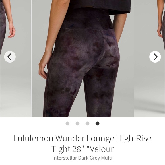 Lululemon Wunder Lounge HR Velour Leggings 10 - Picture 2 of 5